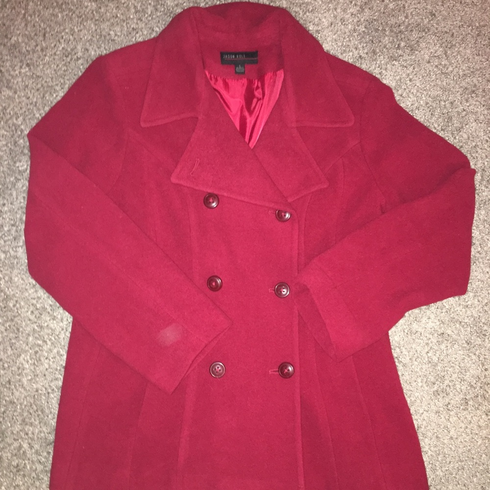 Red Women’s Peacoat